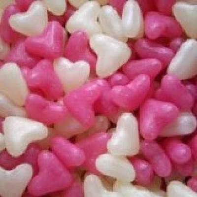 Pink & White Hearts