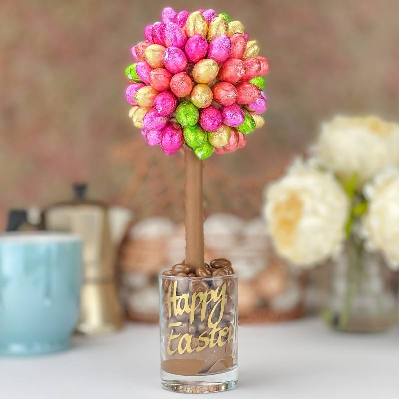 Foiled Mini Eggs Chocolate Tree