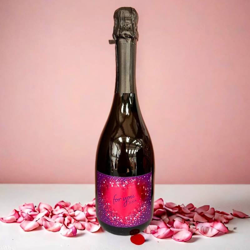 For You Heart Bottle of Prosecco