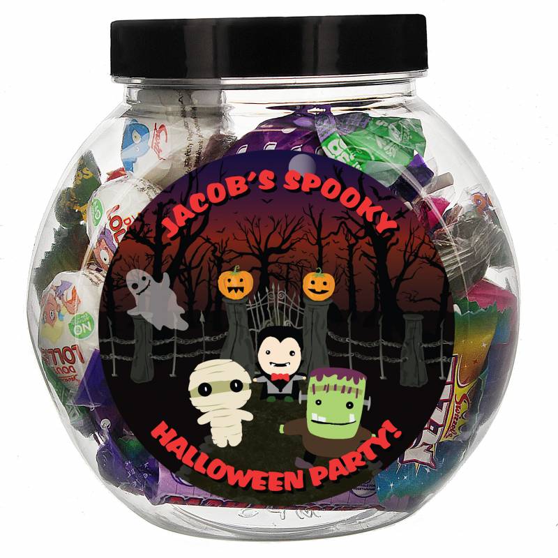 Personalised Halloween Sweet Jar